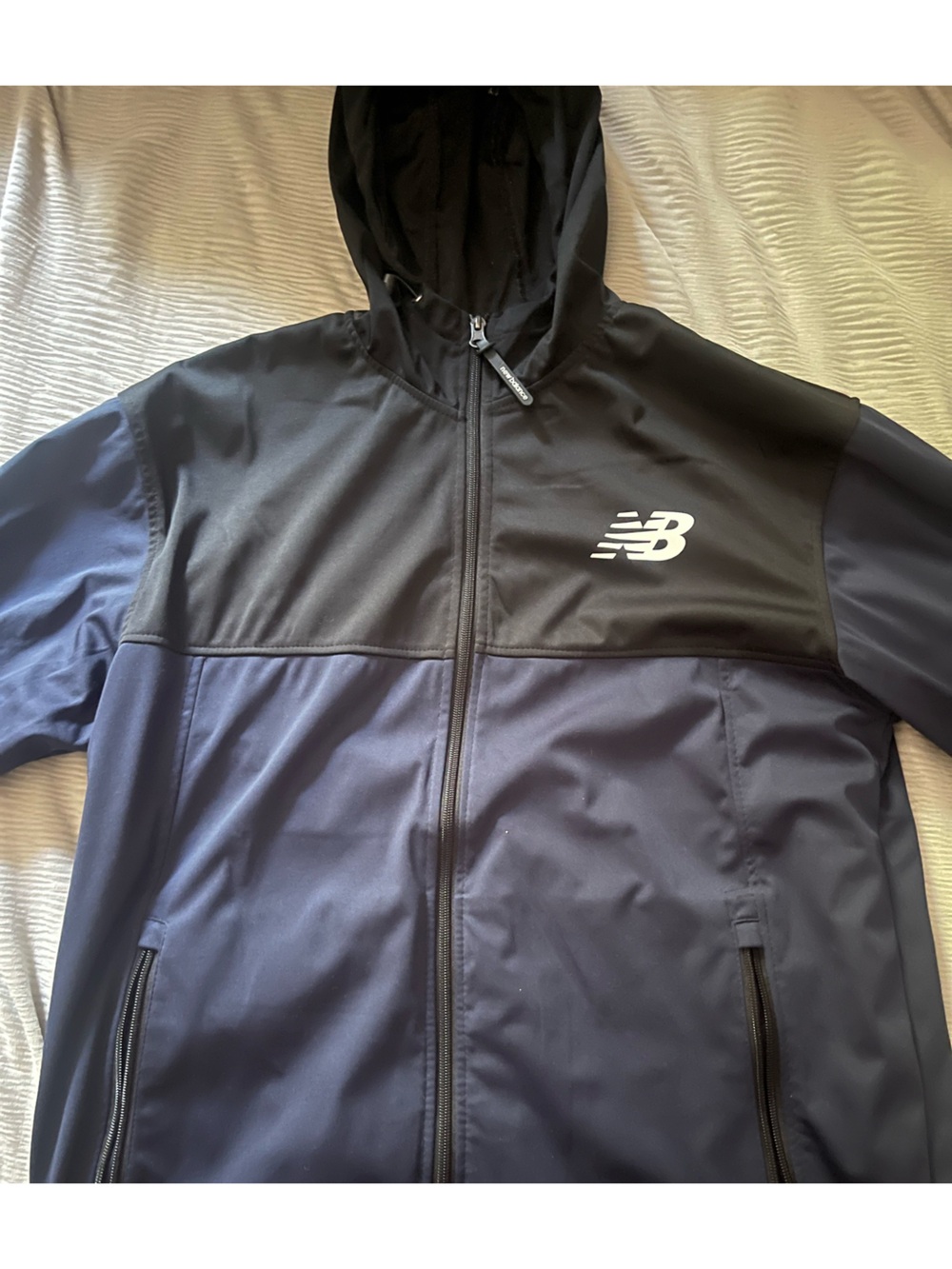 New Balance Men's Navy/Black Zip Performance Jacket